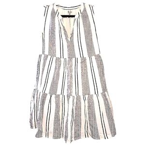 Sundry Black and White Striped Dress